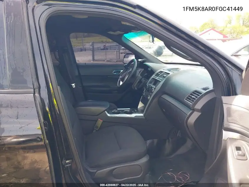 2015 Ford Police Interceptor VIN: 1FM5K8AR0FGC41449 Lot: 42080827
