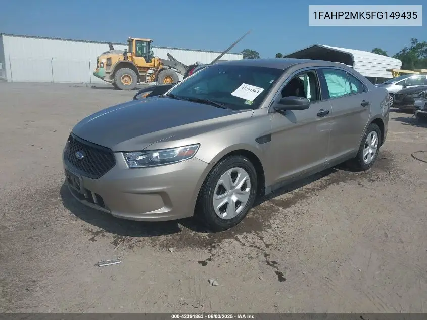 2015 Ford Police Interceptor VIN: 1FAHP2MK5FG149435 Lot: 42391863