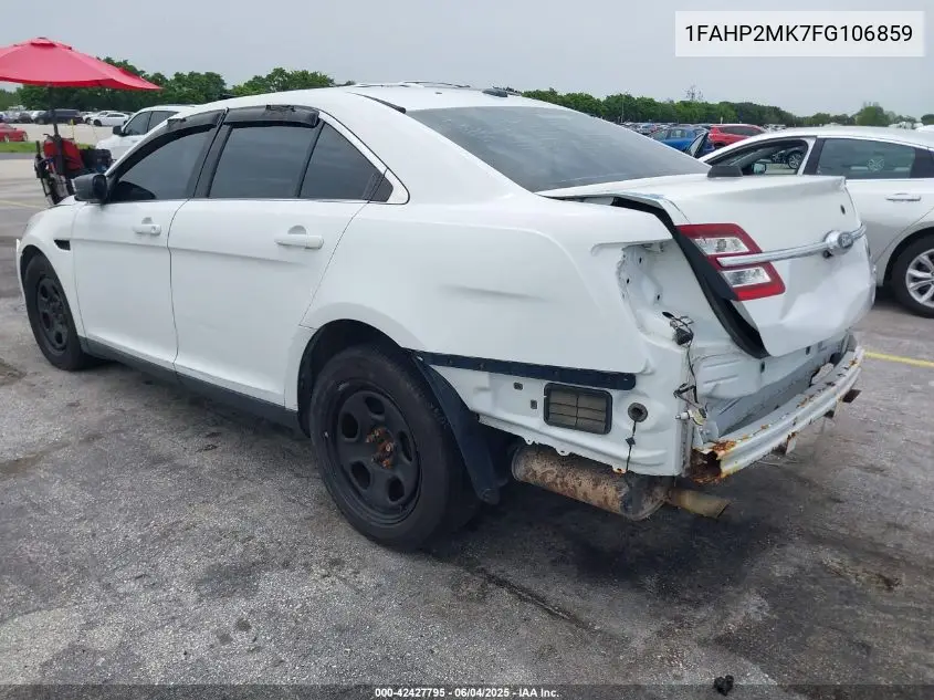 2015 Ford Police Interceptor VIN: 1FAHP2MK7FG106859 Lot: 42427795