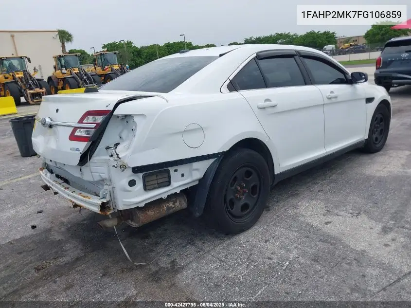 2015 Ford Police Interceptor VIN: 1FAHP2MK7FG106859 Lot: 42427795