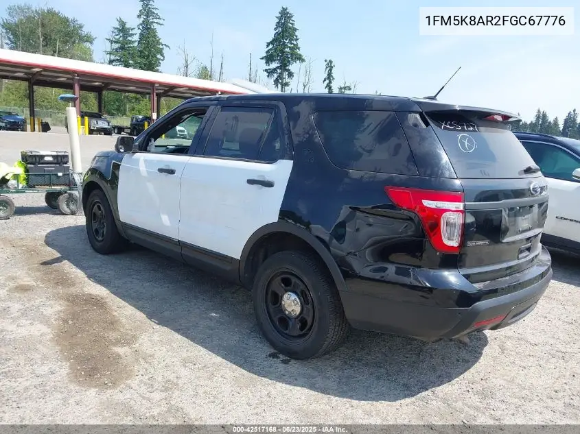 2015 Ford Police Interceptor VIN: 1FM5K8AR2FGC67776 Lot: 42517168