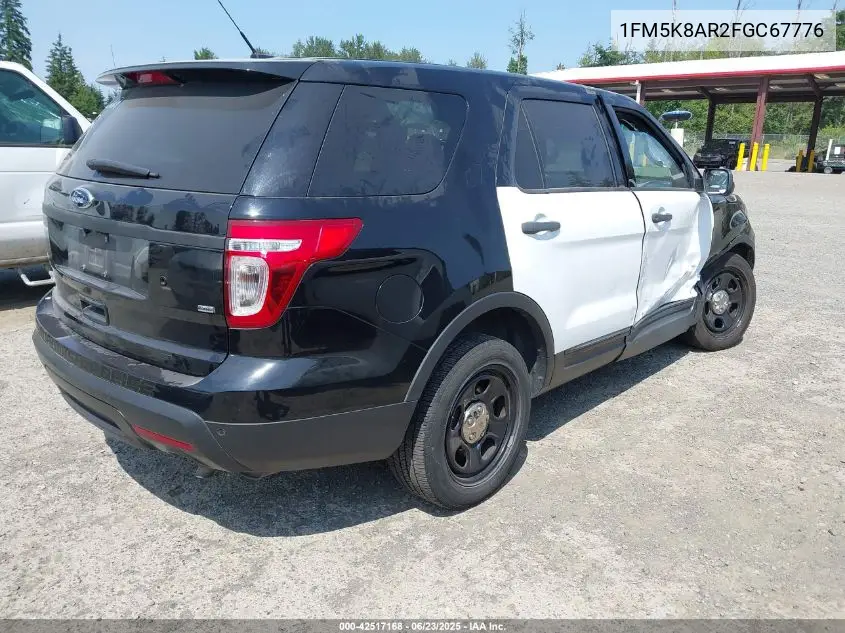 2015 Ford Police Interceptor VIN: 1FM5K8AR2FGC67776 Lot: 42517168