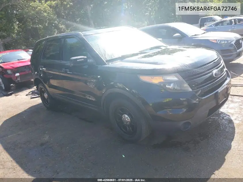 2015 Ford Police Interceptor Police Interceptor VIN: 1FM5K8AR4FGA72746 Lot: 42568651