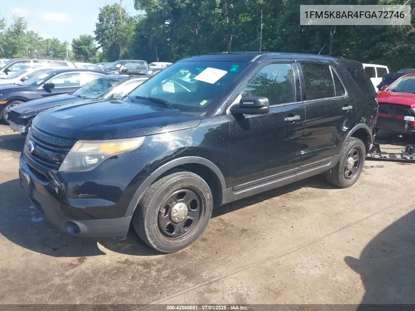 2015 Ford Police Interceptor Police Interceptor VIN: 1FM5K8AR4FGA72746 Lot: 42568651