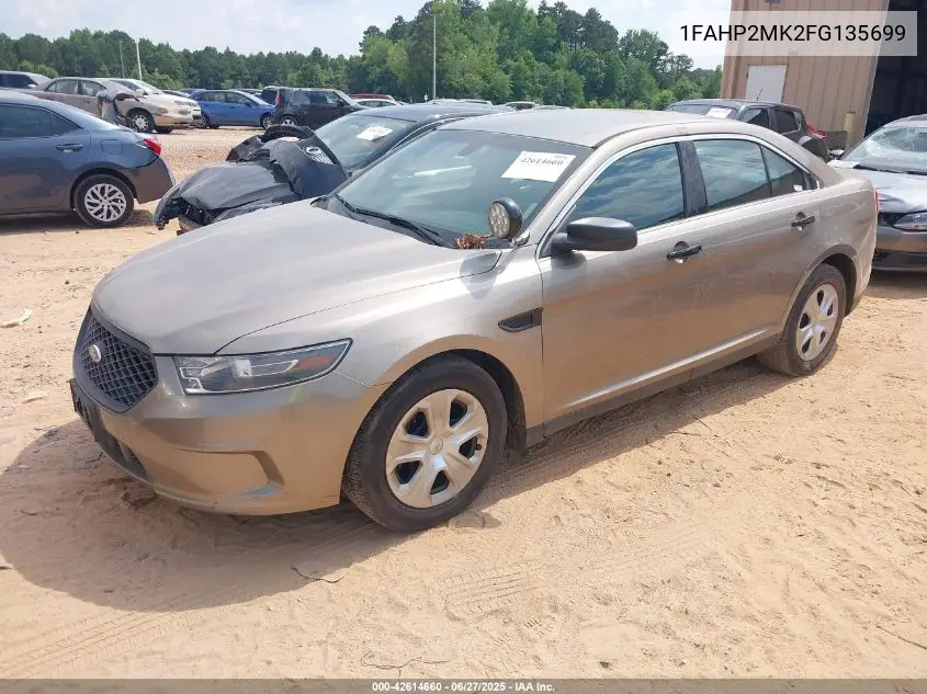 2015 Ford Police Interceptor VIN: 1FAHP2MK2FG135699 Lot: 42614660