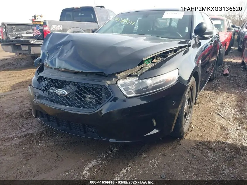 2016 Ford Police Interceptor VIN: 1FAHP2MKXGG136620 Lot: 41614416