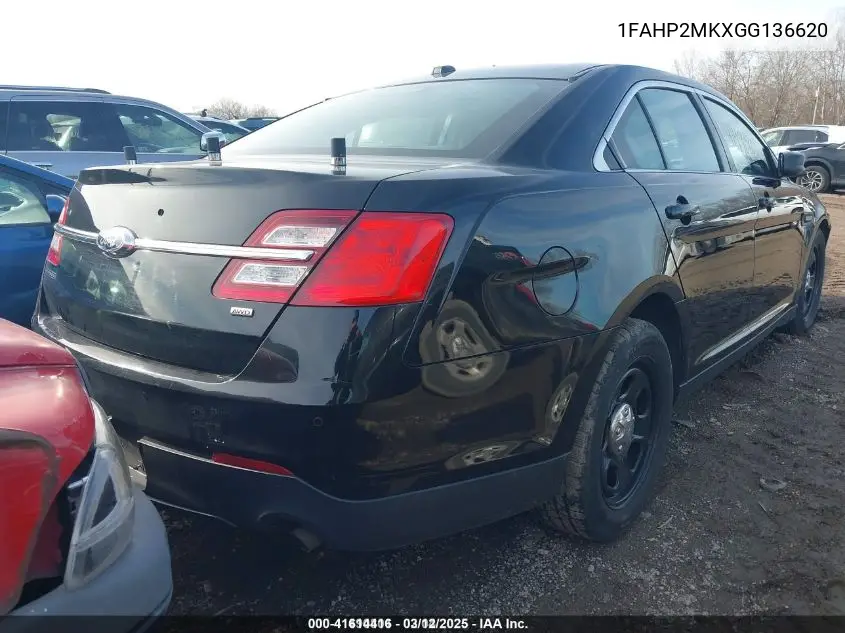 2016 Ford Police Interceptor VIN: 1FAHP2MKXGG136620 Lot: 41614416