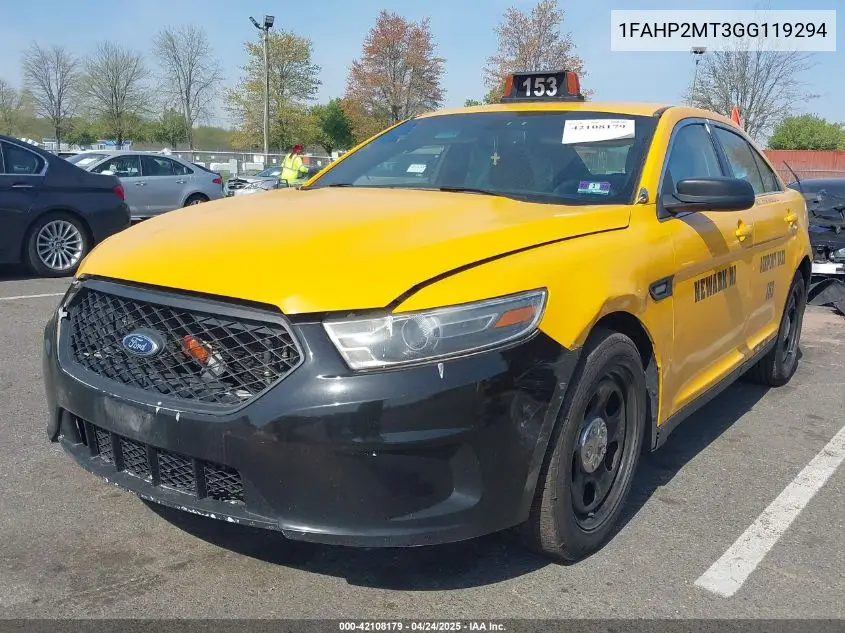 2016 Ford Police Interceptor VIN: 1FAHP2MT3GG119294 Lot: 42108179
