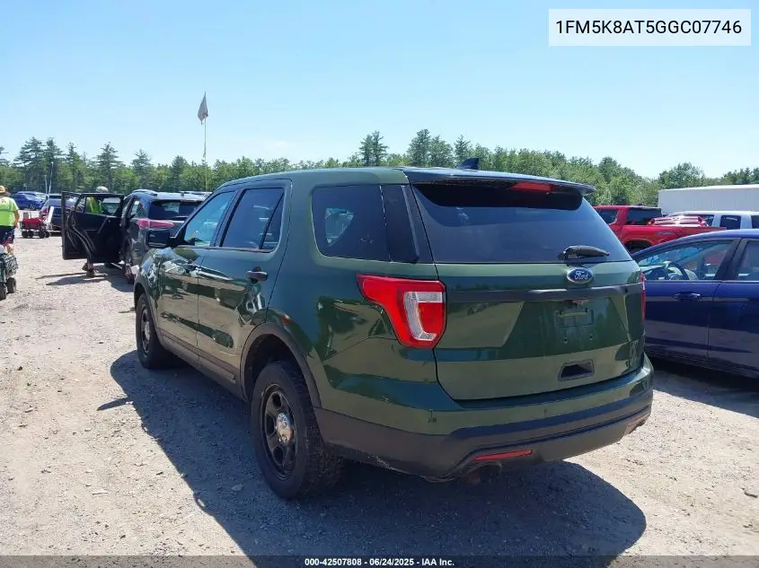 2016 Ford Police Interceptor VIN: 1FM5K8AT5GGC07746 Lot: 42507808