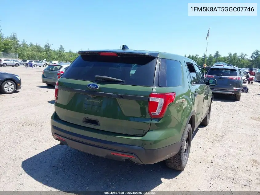 2016 Ford Police Interceptor VIN: 1FM5K8AT5GGC07746 Lot: 42507808