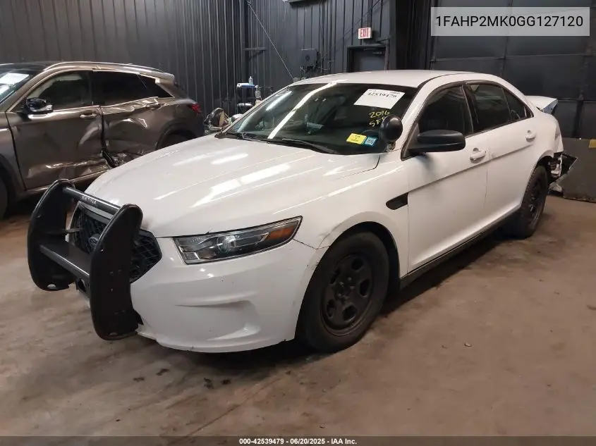 2016 Ford Police Interceptor VIN: 1FAHP2MK0GG127120 Lot: 42539479