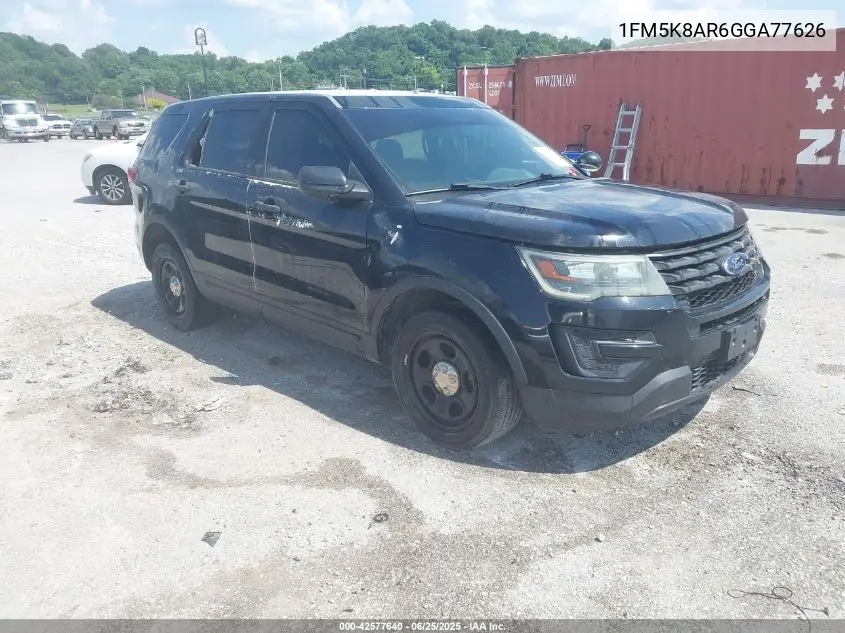 2016 Ford Police Interceptor VIN: 1FM5K8AR6GGA77626 Lot: 42577640