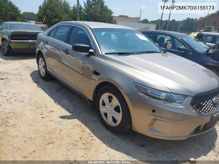 2016 Ford Police Interceptor VIN: 1FAHP2MK7GG155173 Lot: 42614553