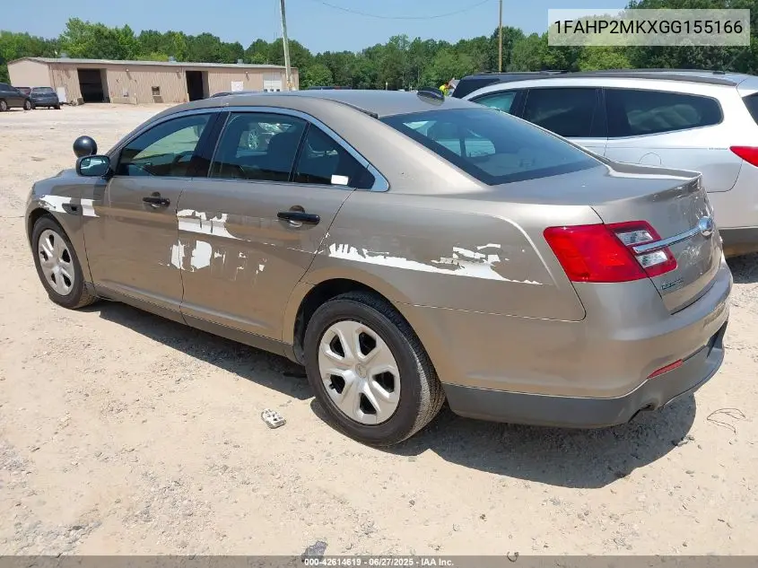 2016 Ford Police Interceptor VIN: 1FAHP2MKXGG155166 Lot: 42614619