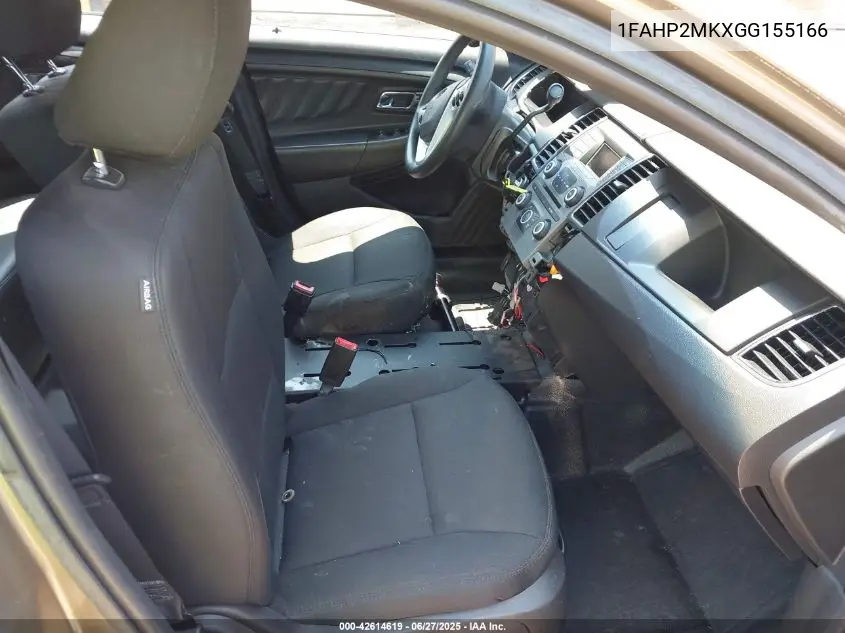 2016 Ford Police Interceptor VIN: 1FAHP2MKXGG155166 Lot: 42614619