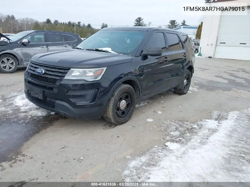 2017 Ford Police Interceptor VIN: 1FM5K8AR7HGA79015 Lot: 41631536