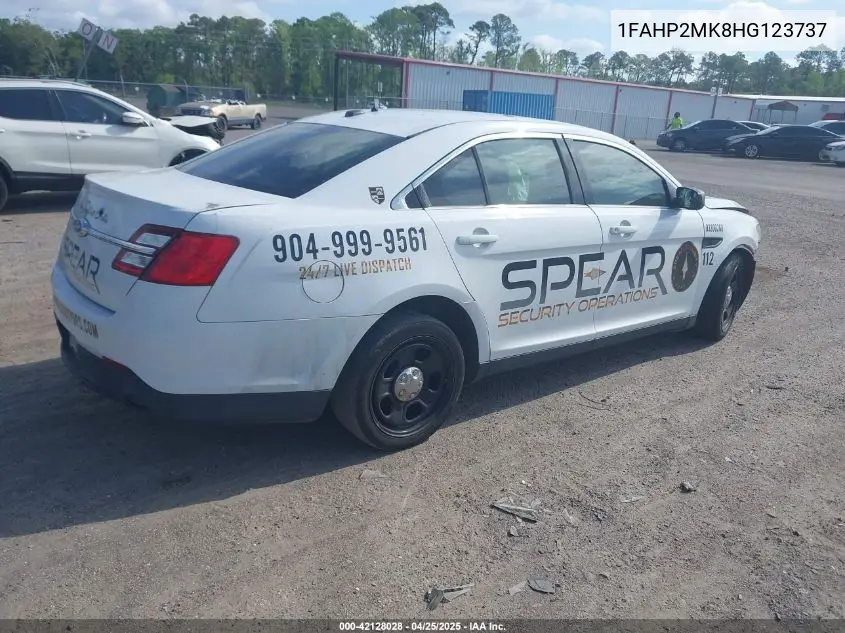 2017 Ford Police Interceptor VIN: 1FAHP2MK8HG123737 Lot: 42128028