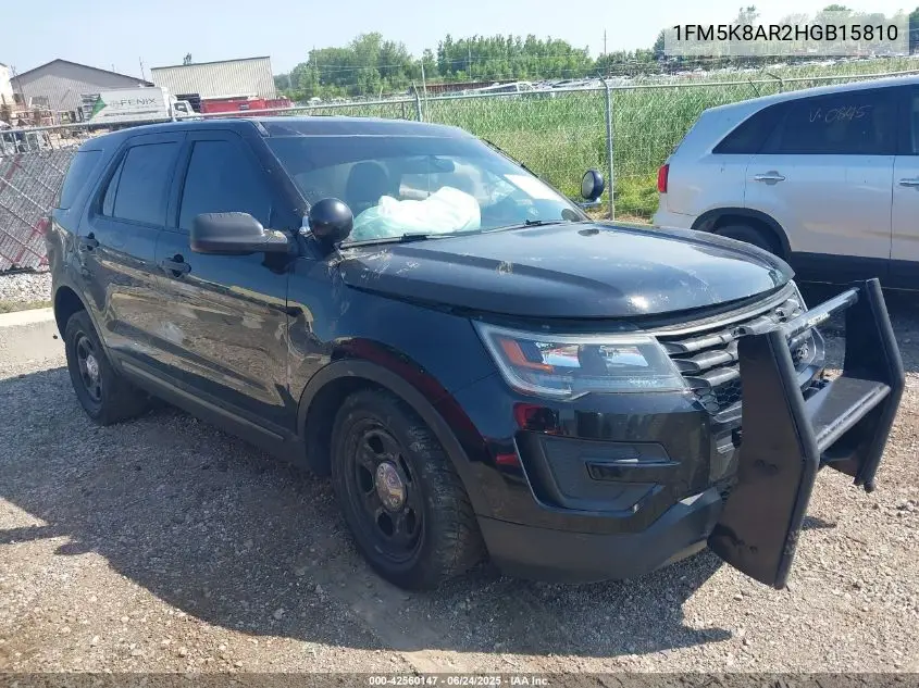 2017 Ford Police Interceptor VIN: 1FM5K8AR2HGB15810 Lot: 42560147