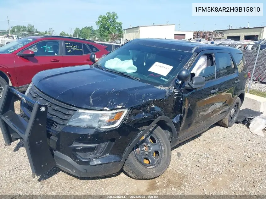 2017 Ford Police Interceptor VIN: 1FM5K8AR2HGB15810 Lot: 42560147