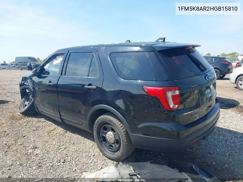 2017 Ford Police Interceptor VIN: 1FM5K8AR2HGB15810 Lot: 42560147