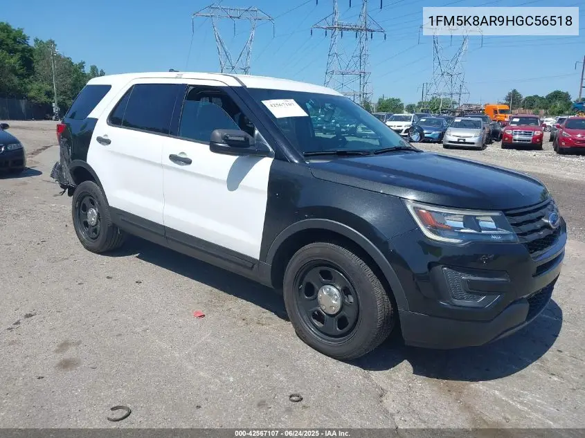 2017 Ford Police Interceptor VIN: 1FM5K8AR9HGC56518 Lot: 42567107