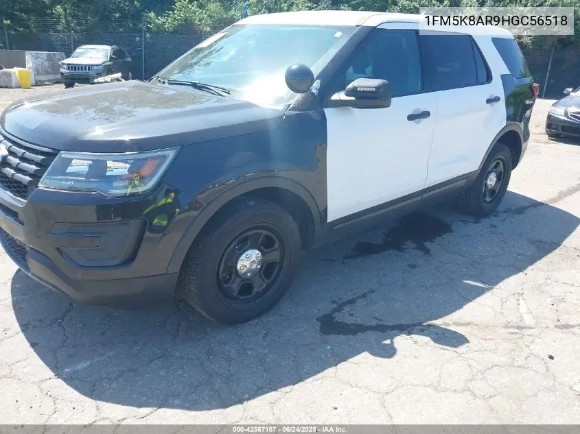 2017 Ford Police Interceptor VIN: 1FM5K8AR9HGC56518 Lot: 42567107