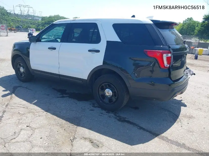 2017 Ford Police Interceptor VIN: 1FM5K8AR9HGC56518 Lot: 42567107