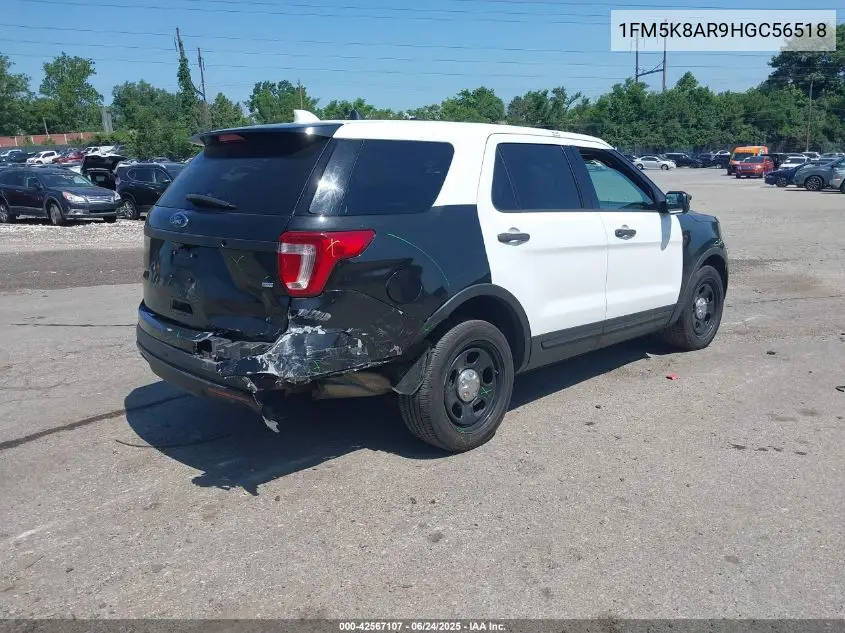 2017 Ford Police Interceptor VIN: 1FM5K8AR9HGC56518 Lot: 42567107