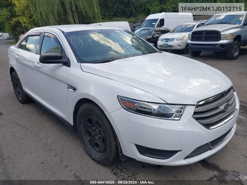2018 Ford Police Interceptor VIN: 1FAHP2MK1JG112715 Lot: 40415025