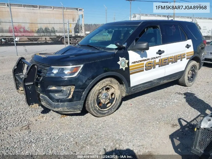 2018 Ford Police Interceptor VIN: 1FM5K8AR7JGA89968 Lot: 41618578