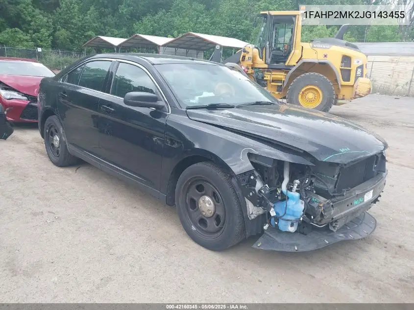 2018 Ford Police Interceptor VIN: 1FAHP2MK2JG143455 Lot: 42160345
