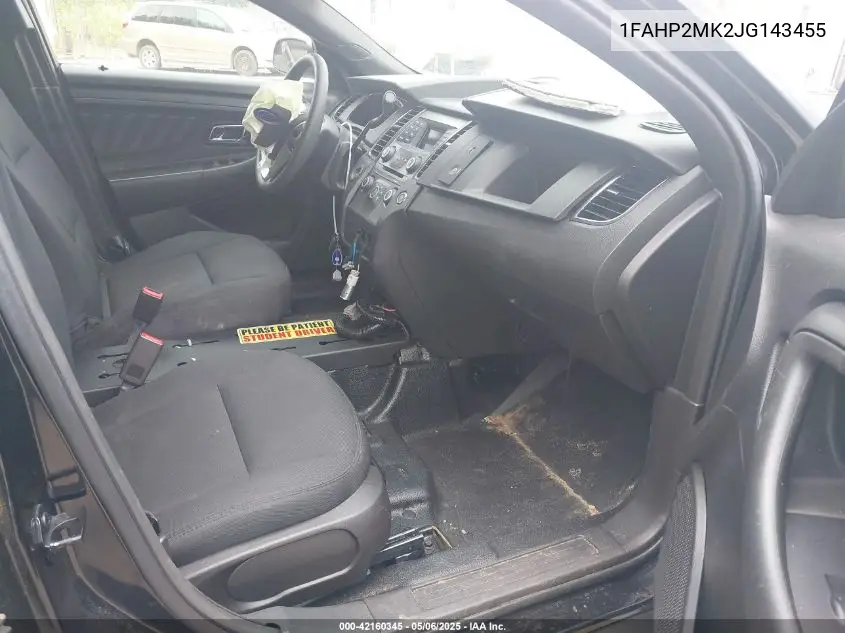 2018 Ford Police Interceptor VIN: 1FAHP2MK2JG143455 Lot: 42160345