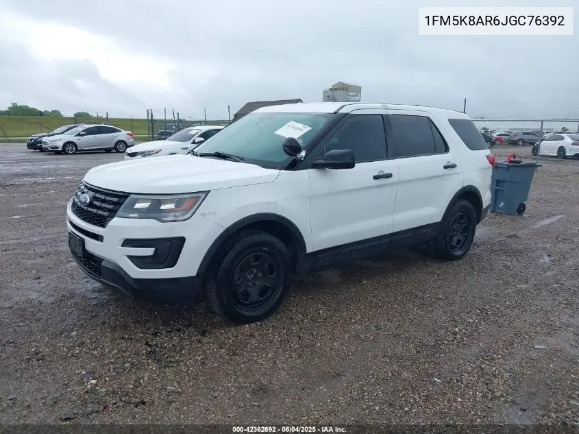 2018 Ford Police Interceptor VIN: 1FM5K8AR6JGC76392 Lot: 42362692