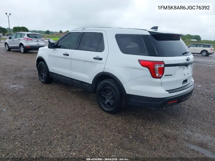 2018 Ford Police Interceptor VIN: 1FM5K8AR6JGC76392 Lot: 42362692