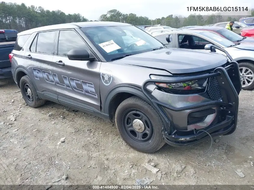 2020 Ford Police Interceptor VIN: 1FM5K8AB6LGC15114 Lot: 41484900