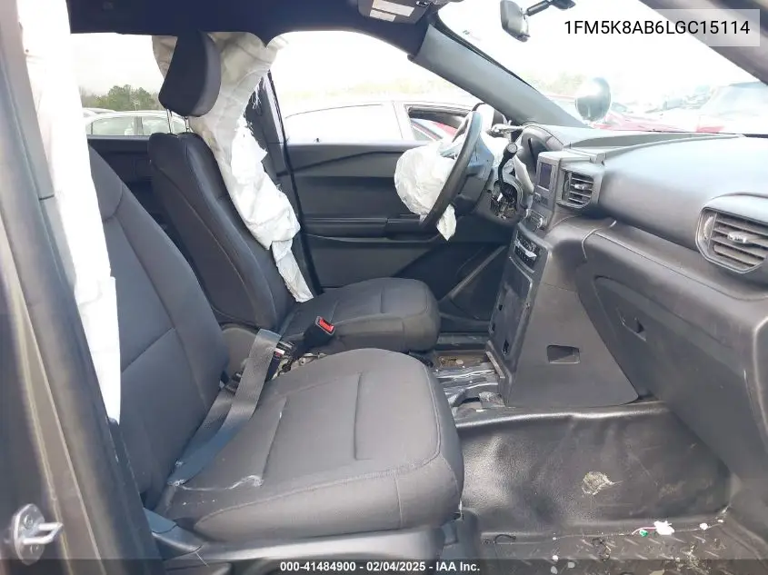 2020 Ford Police Interceptor VIN: 1FM5K8AB6LGC15114 Lot: 41484900