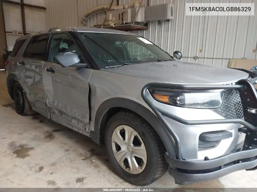 2020 Ford Police Interceptor VIN: 1FM5K8AC0LGB86329 Lot: 42434997