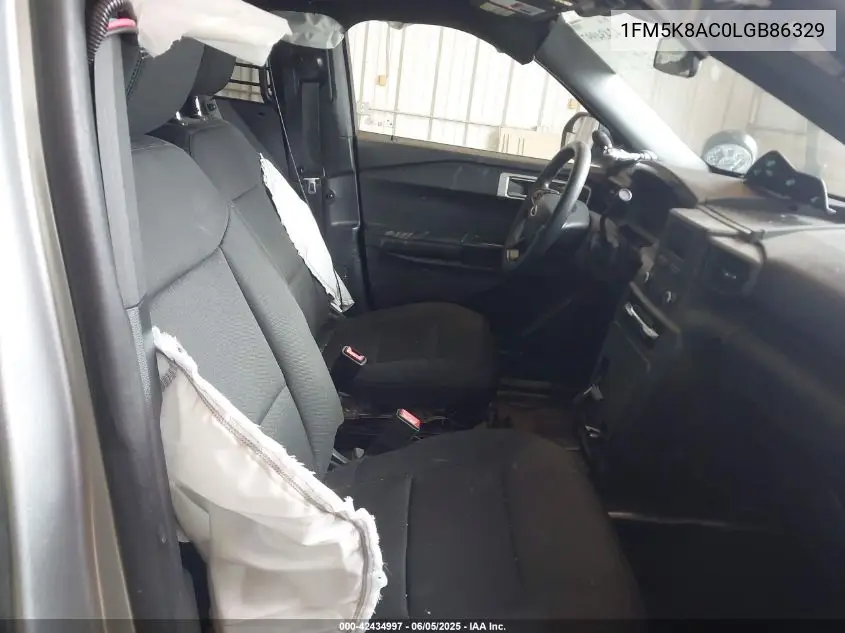 2020 Ford Police Interceptor VIN: 1FM5K8AC0LGB86329 Lot: 42434997