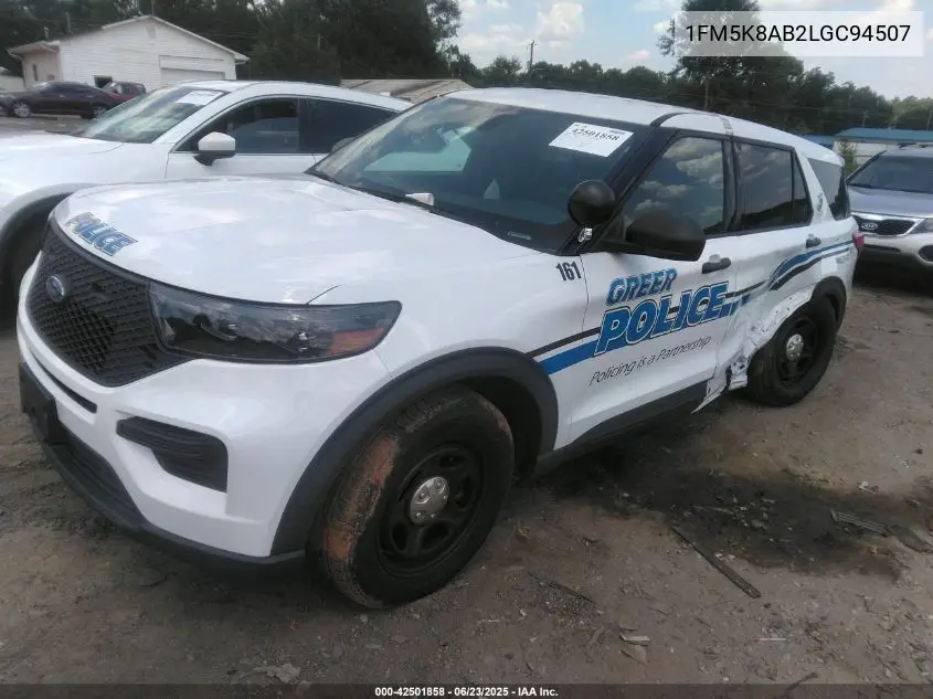2020 Ford Police Interceptor VIN: 1FM5K8AB2LGC94507 Lot: 42501858