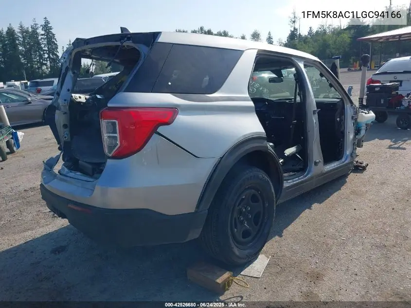 2020 Ford Police Interceptor VIN: 1FM5K8AC1LGC94166 Lot: 42526680