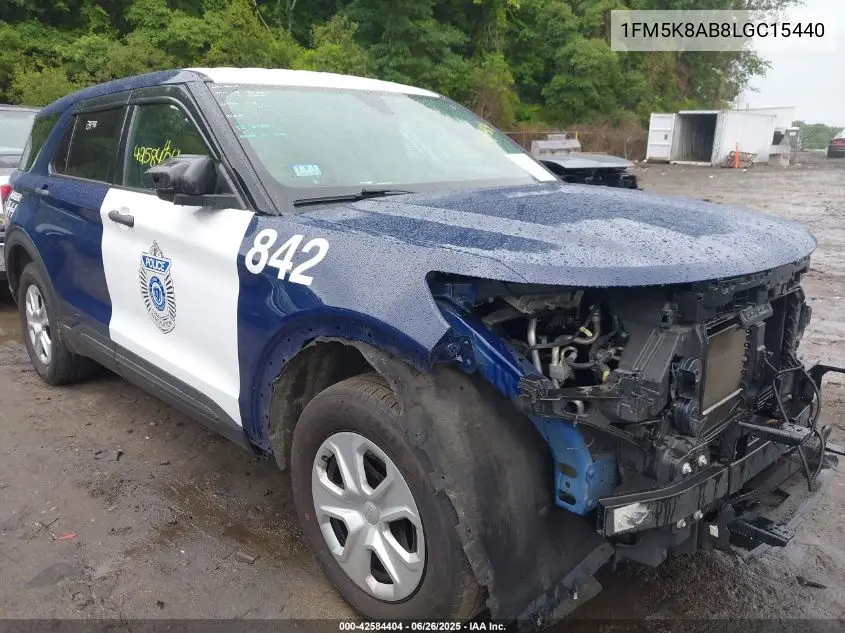 2020 Ford Police Interceptor VIN: 1FM5K8AB8LGC15440 Lot: 42584404