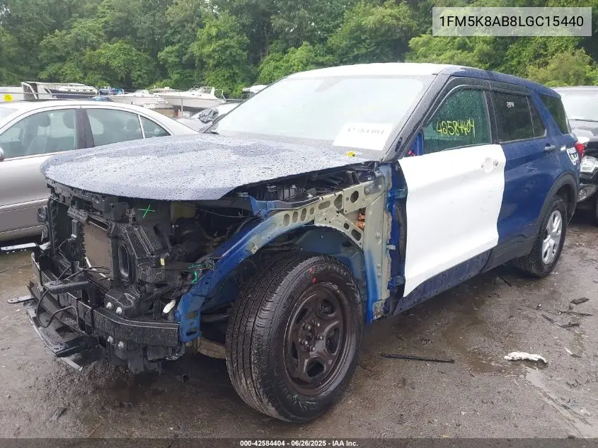 2020 Ford Police Interceptor VIN: 1FM5K8AB8LGC15440 Lot: 42584404