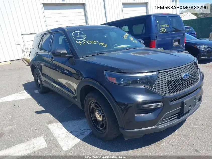 2021 Ford Police Interceptor VIN: 1FM5K8ABXMGA33790 Lot: 42065493