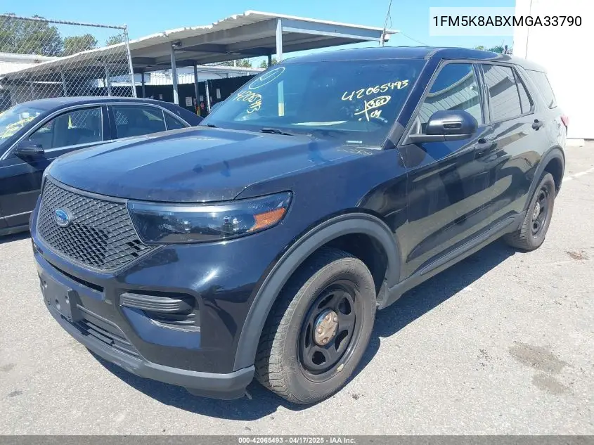 2021 Ford Police Interceptor VIN: 1FM5K8ABXMGA33790 Lot: 42065493