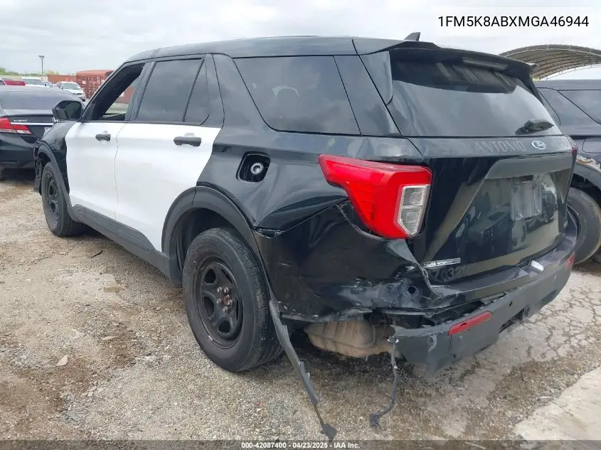 2021 Ford Police Interceptor VIN: 1FM5K8ABXMGA46944 Lot: 42087400