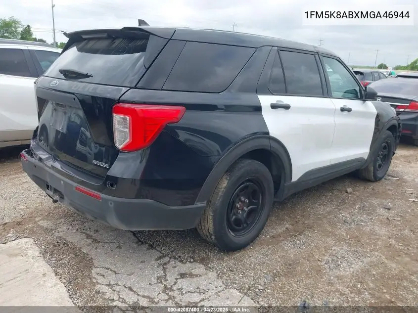 2021 Ford Police Interceptor VIN: 1FM5K8ABXMGA46944 Lot: 42087400