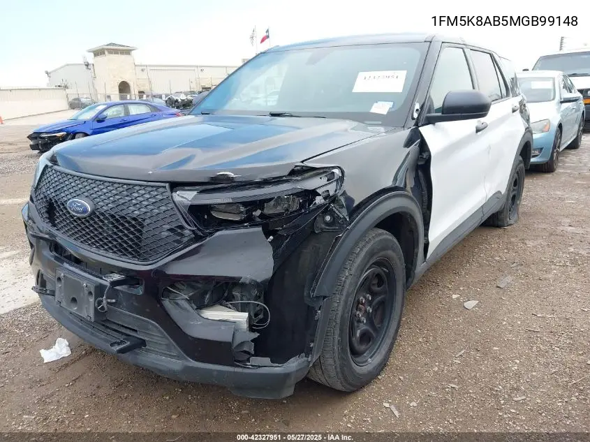 2021 Ford Police Interceptor VIN: 1FM5K8AB5MGB99148 Lot: 42327951