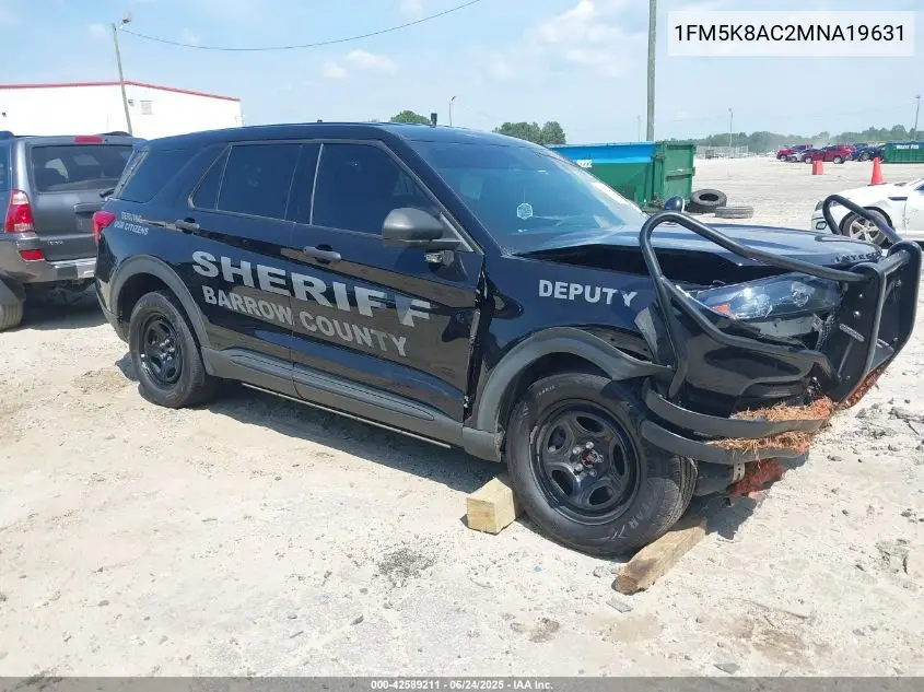 2021 Ford Police Interceptor VIN: 1FM5K8AC2MNA19631 Lot: 42589211