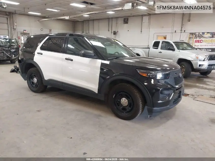 2022 Ford Police Interceptor VIN: 1FM5K8AW4NNA04575 Lot: 42580054