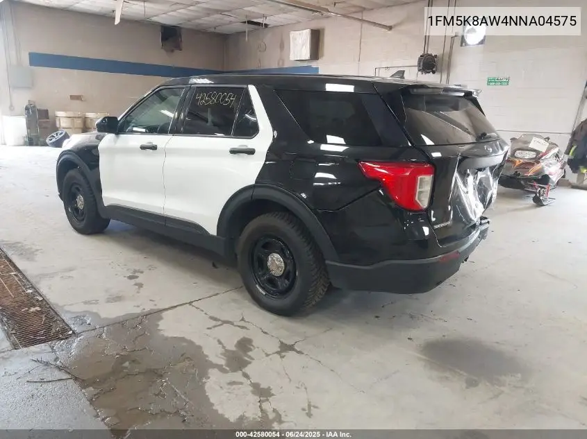 2022 Ford Police Interceptor VIN: 1FM5K8AW4NNA04575 Lot: 42580054
